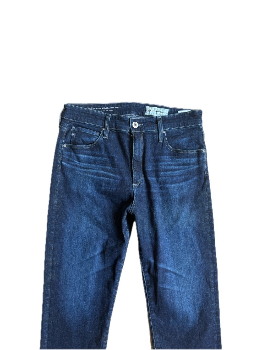 Anthropologie High Rise Slim Straight Stevie Ankle Petite Jeans - Picture 5 of 12